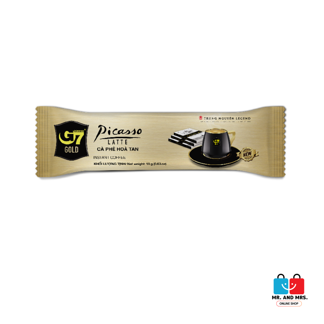 Trung Nguyen Legend G7 Gold Picasso Latte Coffee 252g (14pcsx18g)