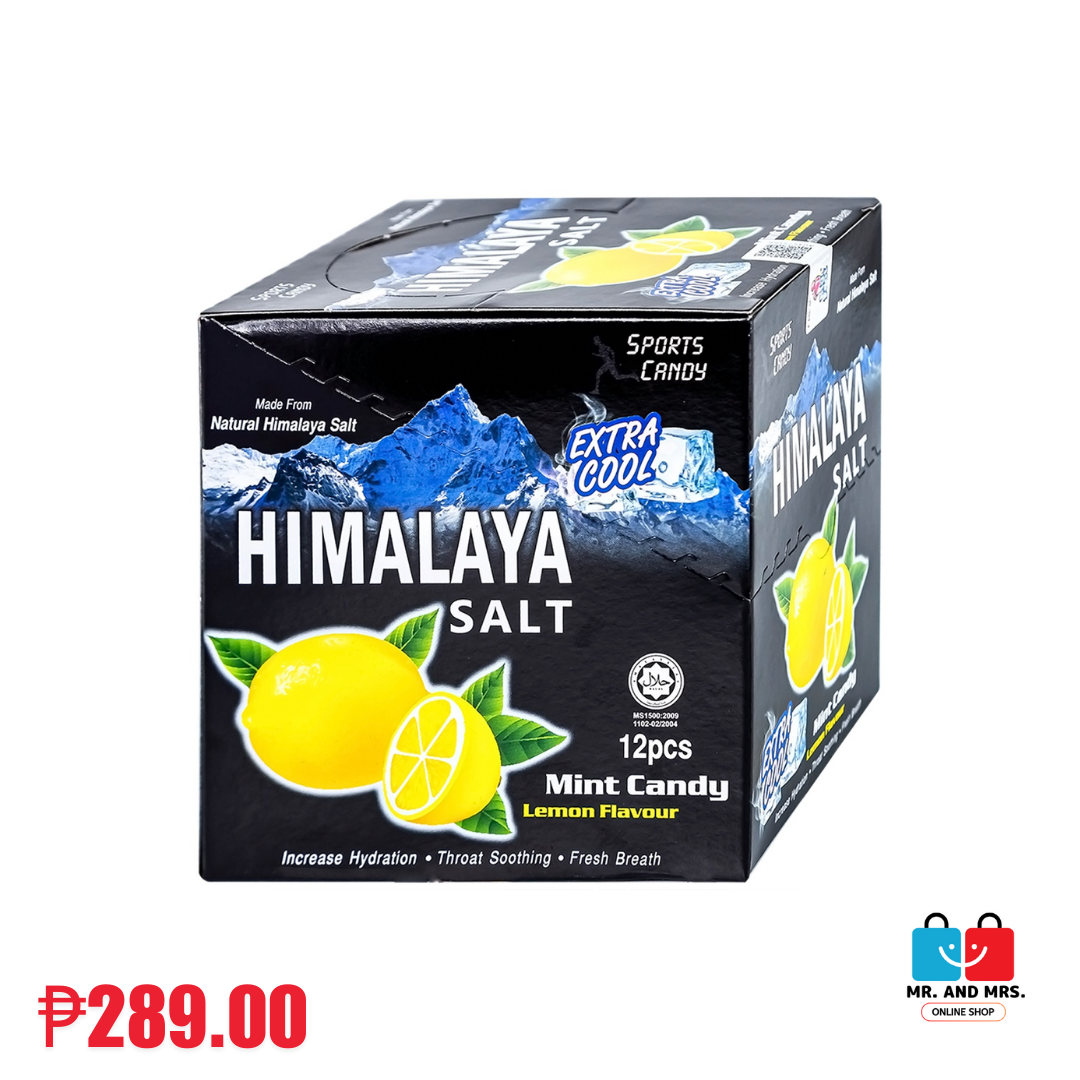 Big Foot Himalaya Salt Candy -Lemon Mint Flavor-(The Sports Candy)  1 box of 12 packs 180g