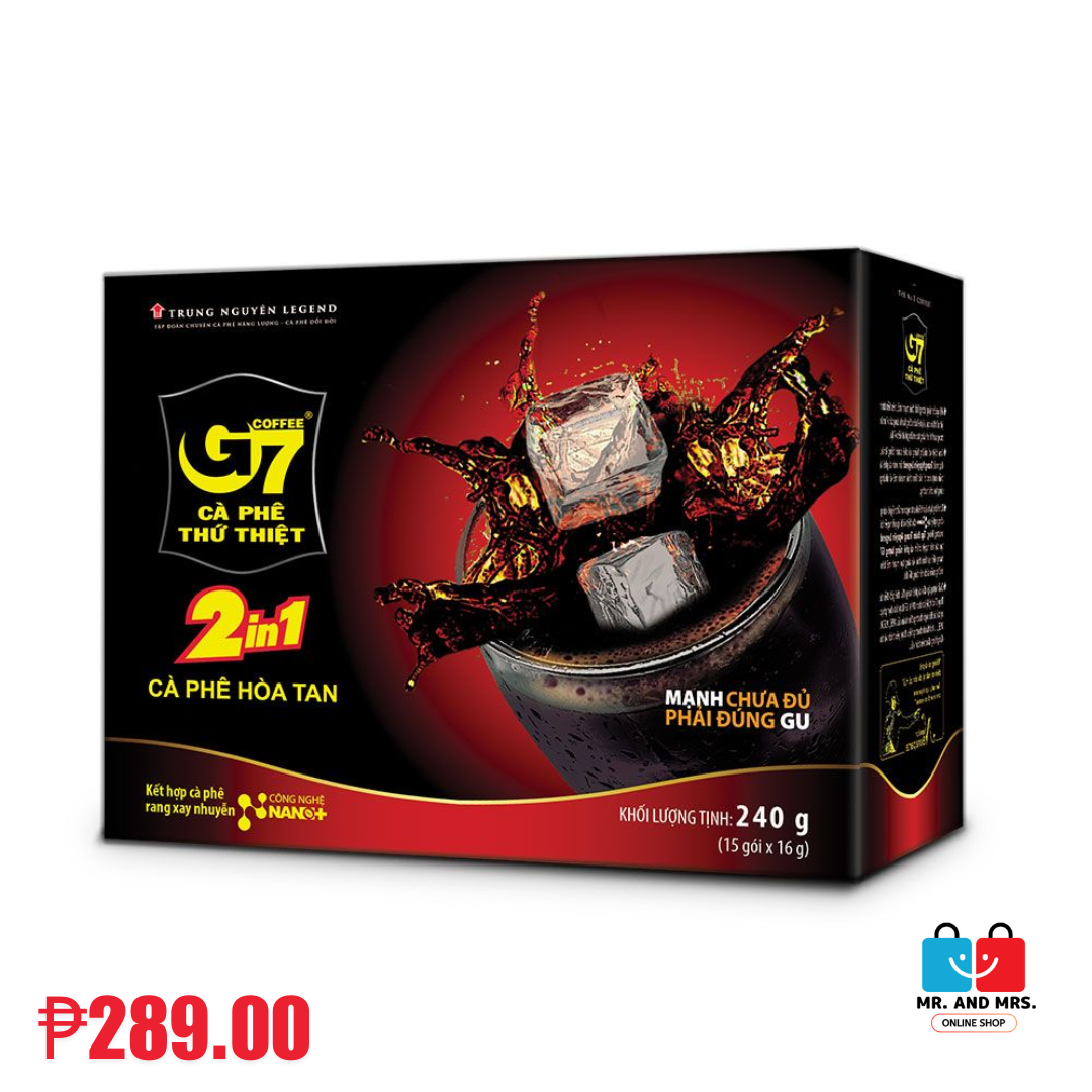 Trung Nguyen G7 2in1 Ca phe Hoa Tan Coffee Iced Coffee 240g