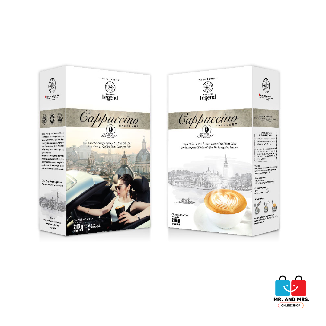 Trung Nguyen Legend Cappuccino Hazelnut from Vietnam 216g (12pcsx18g)
