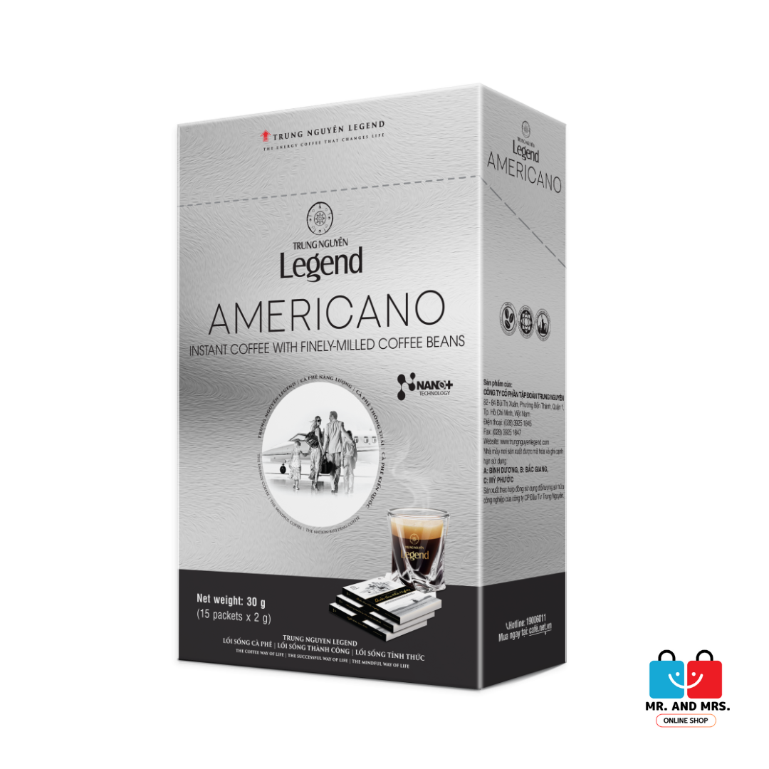 Trung Nguyen Legend Americano Instant Coffee 30g (15pcsx2g)