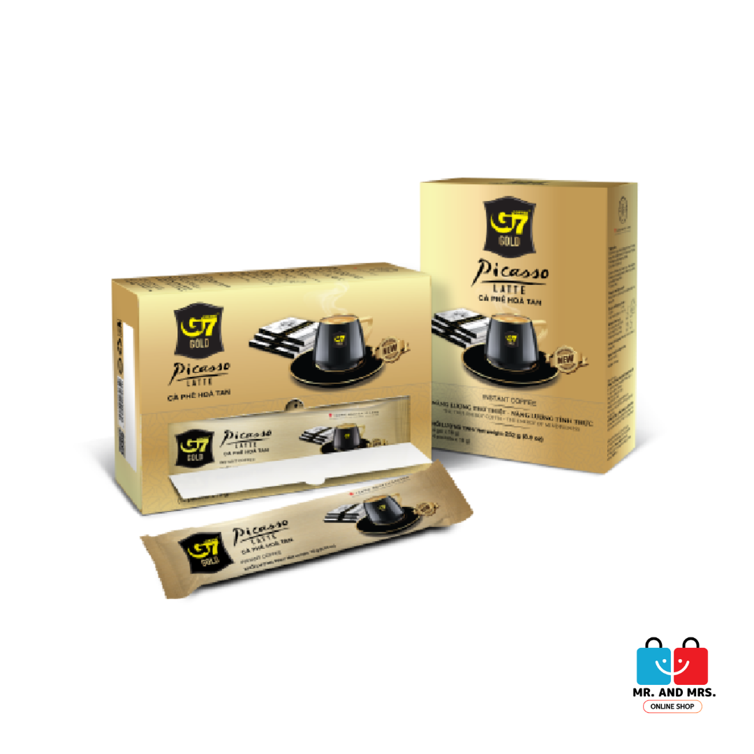 Trung Nguyen Legend G7 Gold Picasso Latte Coffee 252g (14pcsx18g)